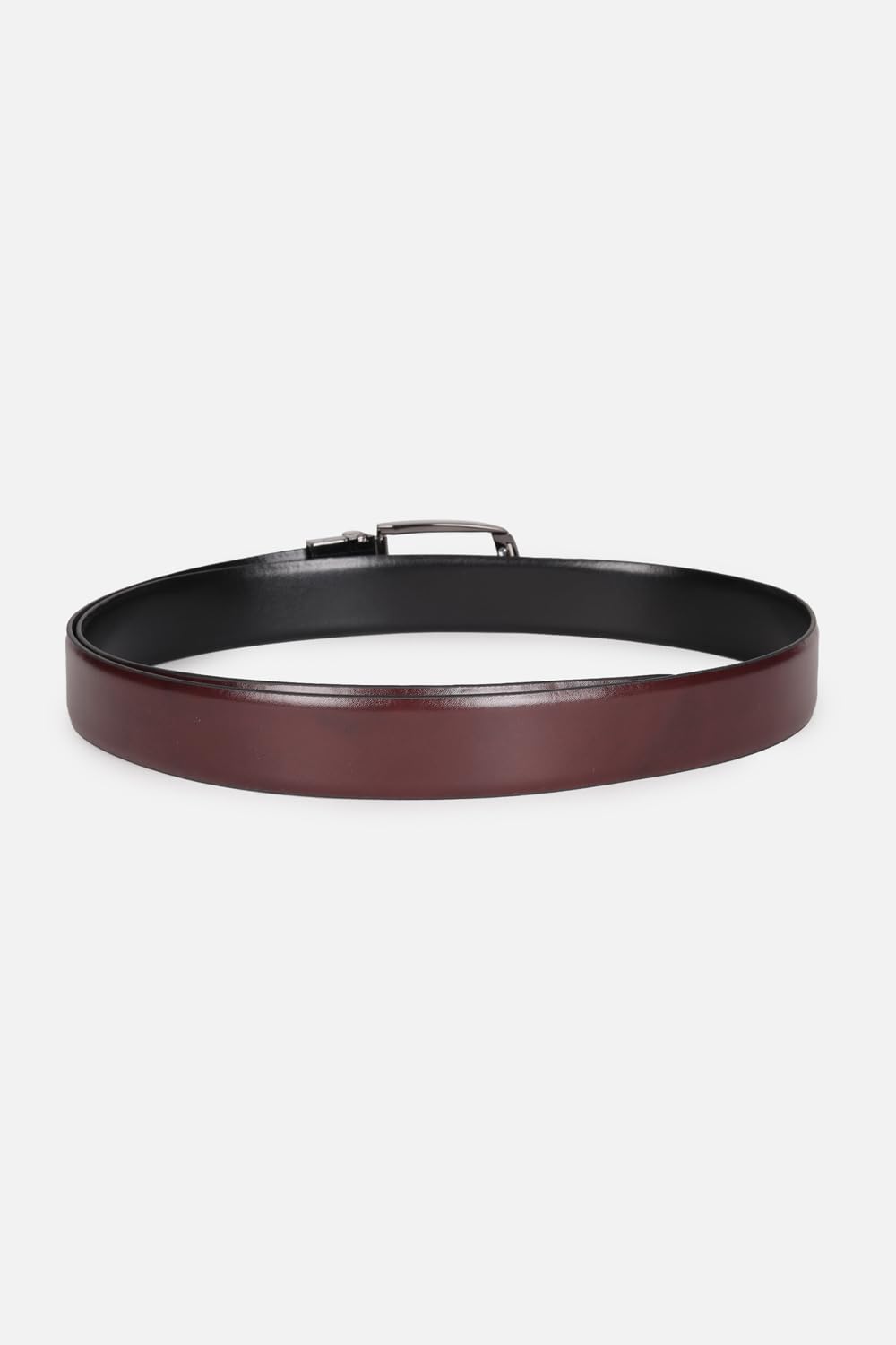 Louis Philippe Men 100% Italian Leather Dual Tone Zinc Alloy Buckle Formal Reversible Belt
