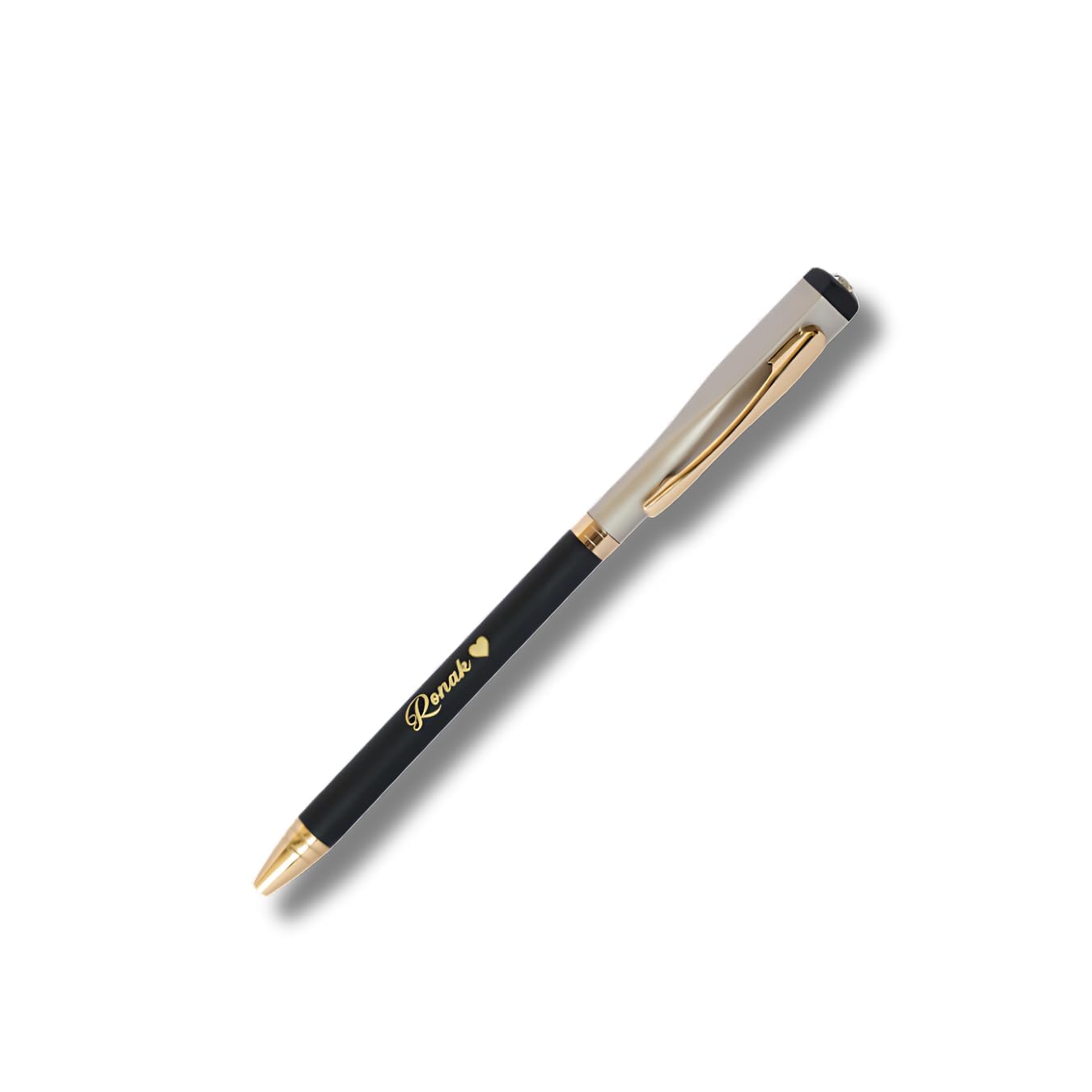 Kleidart Gifts Personalized Pen with Name Engraved I Metal Classy Customized Roller Ball Pens I Comfortable to Hold & Write I Gift for Men & Women Birthday Corporate Gifting (Diamond Pen)
