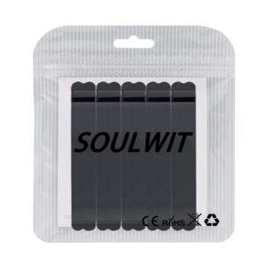 SOULWIT 5 Pack Cable Holder Clips, Self Adhesive Cord Organizer for Home/Office/Desk/Car/Phone/USB Cable Wire Management (for Cables Less Than 0.2” / 5mm)