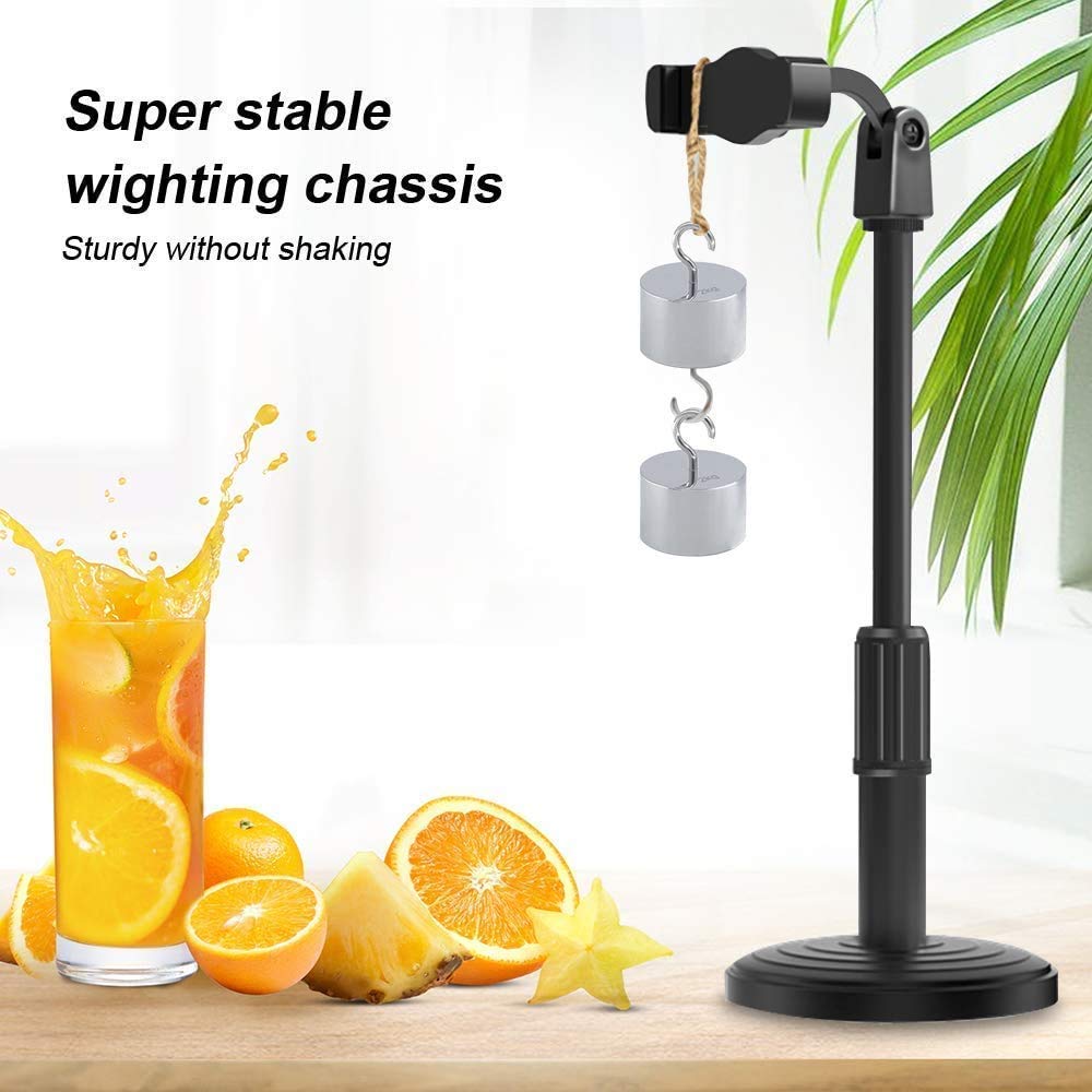 Sounce Phone Tabletop Stand Height Angle Adjustable Stand, Phone Holder for Desk Compatible with OnePlus Redmi Samsung Mi Oppo Vivo iPhone12 Mini 11 Pro Xs Xr X 8 7 Plus, All Smartphones (Black)