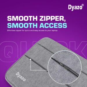 Dyazo 13.3 inch Laptop Bag Sleeve Sleeve Bag Cover for 13 inch Apple Mac Book Air Pro Retina 13 13.3 inch MacBook 13.3 inch and all other laptops & Notebooks with front packet and handle (Grey)