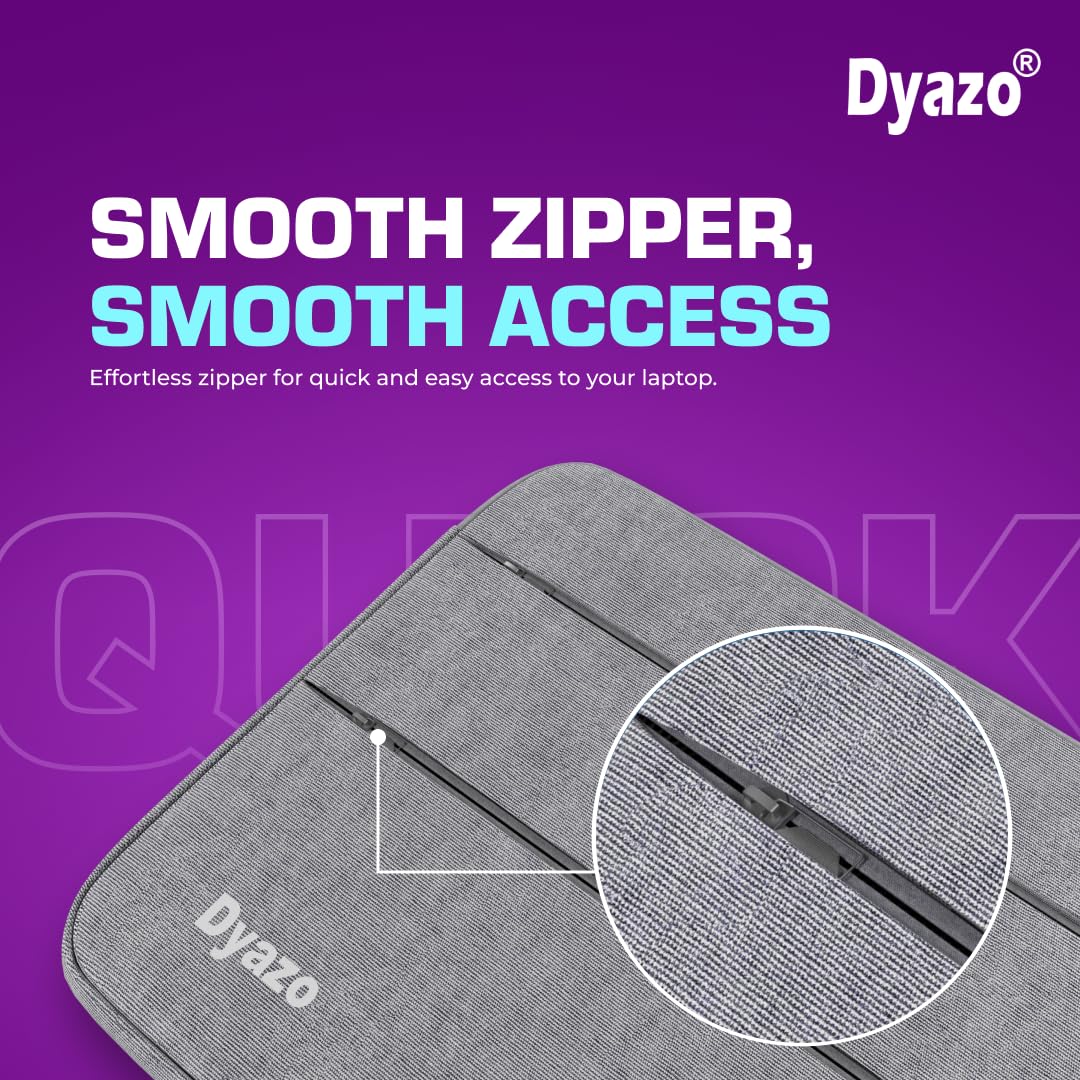 Dyazo 13.3 inch Laptop Bag Sleeve Sleeve Bag Cover for 13 inch Apple Mac Book Air Pro Retina 13 13.3 inch MacBook 13.3 inch and all other laptops & Notebooks with front packet and handle (Grey)