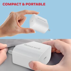 Honeywell Zest PD 20W Type-C Charger Adapter with PPS, Ultra-Fast Charging, PD 3.0, BIS Certified for iPhone 17/17 Air / 17 Pro / 17 Pro Max, Samsung Galaxy, Pixel, iPad, AirPods & More