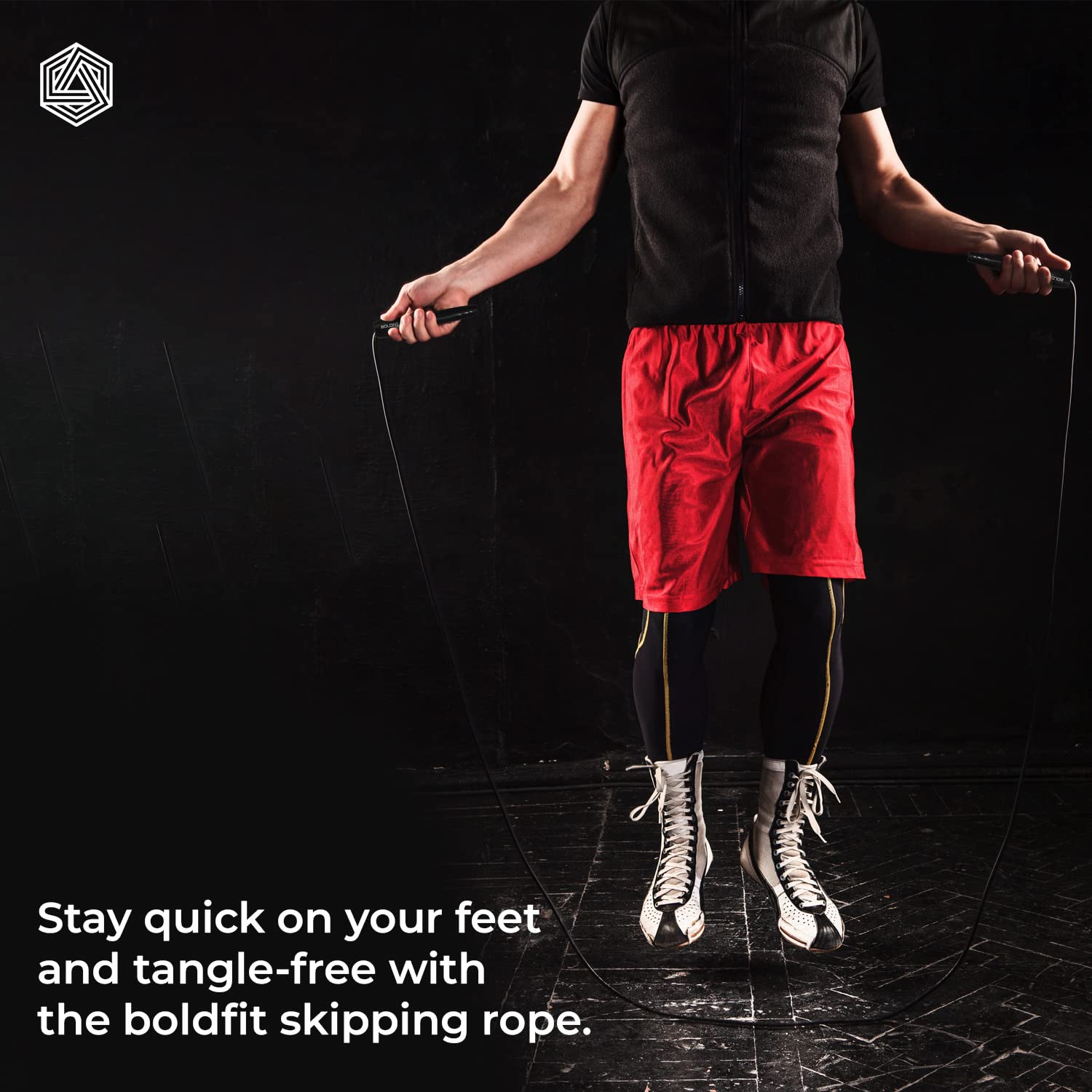 Boldfit Skipping Rope for Men and Women Jumping Rope With Adjustable Height Speed Skipping Rope for Exercise, Gym, Sports Fitness Adjustable Jump Rope Army Green Light-Dark Green