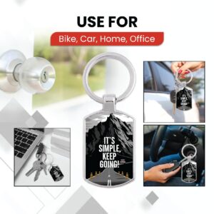 magical gifts Trendy Metal Keychains – Preprinted Selection of Unique Motivational & Devotional Styles (Motivational, M33)