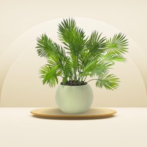 Modern Touch Artificial Plants: Ideal for Home Office Decor in Bedrooms, Living Rooms, and Balconies Plastic green (BZ-2)