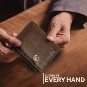 HAMMONDS FLYCATCHER Wallet for Men Leather Original, Mens Wallet, Leather Wallets for Men Stylish, Bi-Fold Wallets for Man, 6 Card Slots, Easy Access Card Slots, Coin Pocket, Gift for Mens - Brushwood