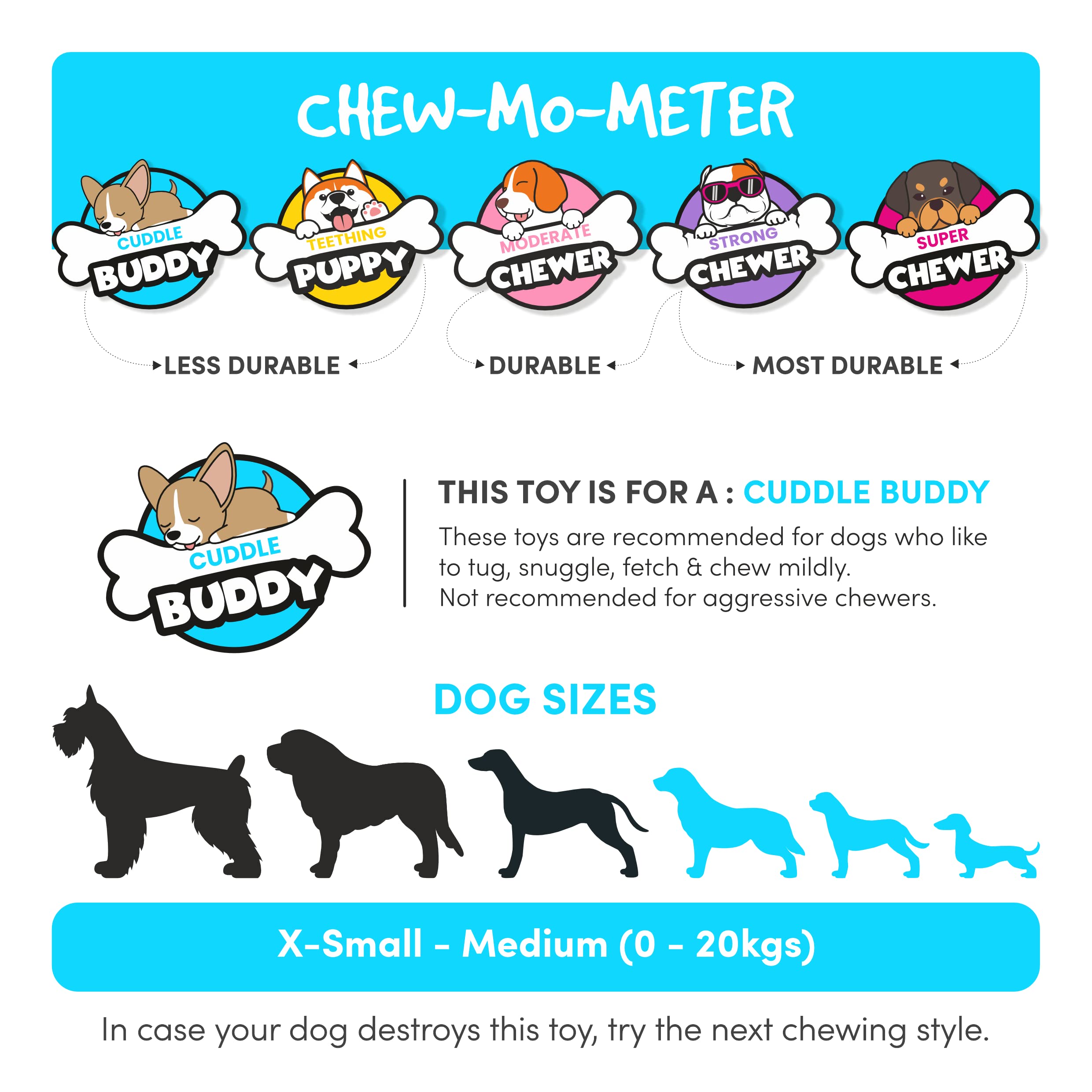 BarkButler x Fofos Wild Duck Plush - Soft & Squeaky Toys for Dogs, Dog Toys for Medium Dogs (0-20kgs) - Brown